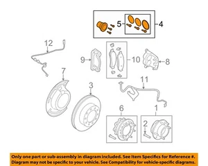 Componentes de freno Super Duty Ford OEM 11-22 F-250 - Conjunto de bloqueo BC3Z3B396A - Imagen 1 de 2