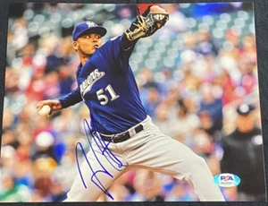 Freddy Peralta Milwaukee Brewers Autographed Signed Auto 8x10 Photo ~ PSA/DNA - Picture 1 of 4