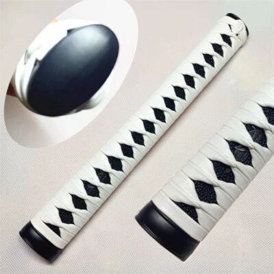 Mango Tsuka de cuero blanco de 26 cm para espada Katana japonesa accesorios Wakizashi Foto 1 de 4