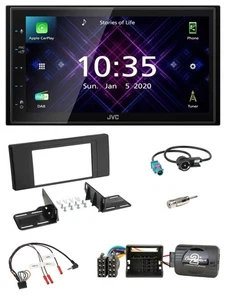 JVC DAB 2DIN Lenkrad Bluetooth USB Autoradio für BMW X5 E53 2000-2006 - Bild 1 von 12