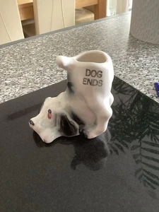 VINTAGE NOVELTY DOG ENDS ASH TRAY DECORATIVE FIGURINE 30S TO 50S VGC - Picture 1 of 6