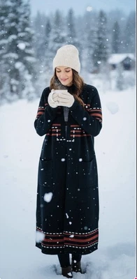 Pendleton Women’s Size Small Long Black Lambs Wool Sweater - Image 1 of 3