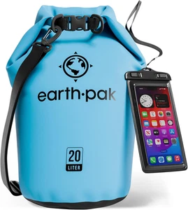 Waterproof Dry Bag - Roll Top Waterproof Backpack Sack Keeps Gear Dry for Kayak - Picture 1 of 18