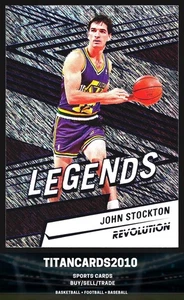 John Stockton 2024-25 Panini Revolution Legends Silver Shimmer Utah Jazz #154 - Picture 1 of 2