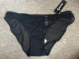 Gossard Womens Black Sheer Seduction Brief Knickers (Size M) - Picture 1 of 2