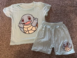 Pokemon kurzer Schlafanzug - Squirtle (3 Jahre) hellblau mit Details oben & Shorts  - Bild 1 von 6