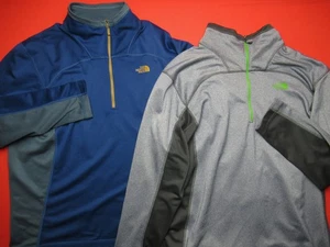 Zweier Set The North Face Chartreuse 1/4 Zip Fleecepullover Pullover blau XXL - Bild 1 von 13