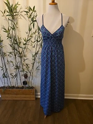 Energie разноцветный хлопок макси солнце платье, M - Изображение 1 из 4