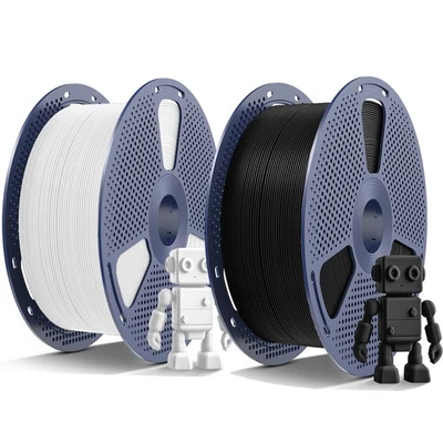 SUNLU 5KG Spool ABS PLA PLA+ PETG 3D Printer Filament 1.75MM PLA Black White 5KG - Image 1 of 4