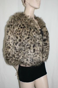 Michael Kors Faux Leopard Animal Print Jacket Sz S Winter Warm Lined ~ NWOT - Picture 1 of 12