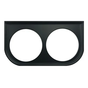 Universal Metal Black Under Dash Double Gauge Mounting Panel 2-1/16 Inch - Picture 1 of 7