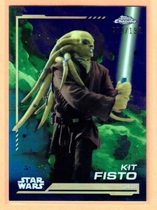 2024 Topps Chrome Star Wars Kit Fisto Purple Kamino Aqua Refractor #/199 SP - Picture 1 of 2