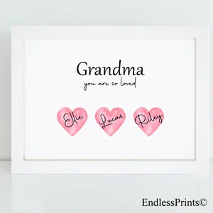 Personalised Print Mothers Day Gifts Best Mummy Special Mum Birthday Nanny Gift  - Picture 1 of 4