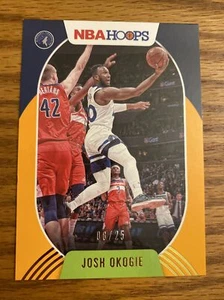 2020-2021 NBA Hoops Josh Okogie Orange parallel Numbered 08/25 - Picture 1 of 2