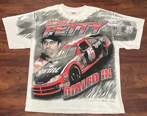 Camisa Rara de Colección Años 90 Gildan Ropa Activa Kyle Petty Estampada Doble Cara XL - Imagen 1 de 11