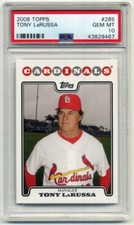 2008 Topps #285 Tony LaRussa PSA 10 Gem Mint St. Louis Cardinals HOF - Pop 12