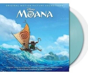 Moana Original Soundtrack Limited Edition Light Blue Clear Color Vinyl 2 LP New - Picture 1 of 4