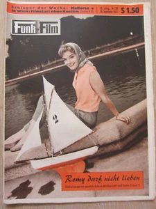 FUNK UND FILM 39/1957 – ROMY SCHNEIDER, O. W. FISCHER, RAF VALLONE - AUSTRIA $$$ - Picture 1 of 1