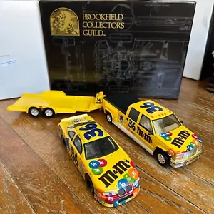 1/24 BROOKFIELD Action 1999 #36 ERNIE IRVAN M&M's Trackside Car Truck & Trailer - Picture 1 of 13