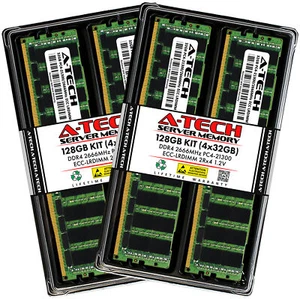 128GB 4x 32GB PC4-2666 LRDIMM Supermicro X11SDW-16C-TP13F Memory RAM - Picture 1 of 6