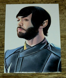 Rittenhouse Star Trek Discovery Sketch Card of Spock by Kevin Graham