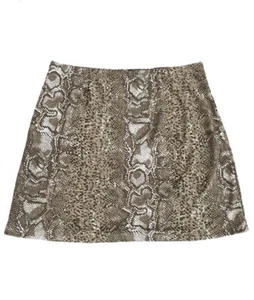 Y2K Express Mini Skirt Bodycon Snake Print Women’s Size Small Vintage NWT - Picture 1 of 3