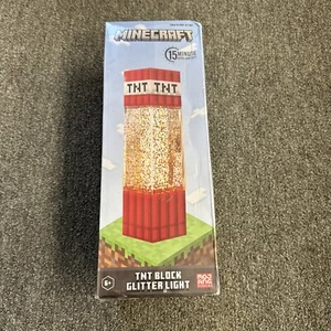 Minecraft TNT Block LED Glitter Motion Lamp 12” GameStop - Picture 1 of 4