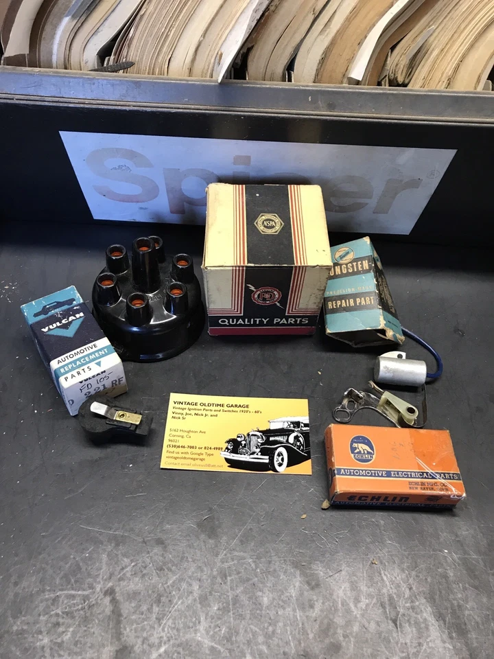 1951 1952 1953 1954 1955 1956 PLYMOUTH DISTRIBUIDOR TAPA KIT DE PUESTA A PUNTO Foto 1 de 4