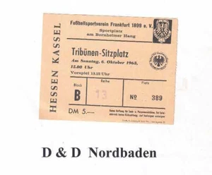 Ticket / Eintrittskarte 63/64 RL FSV Frankfurt - Hessen Kassel - Imagen 1 de 1