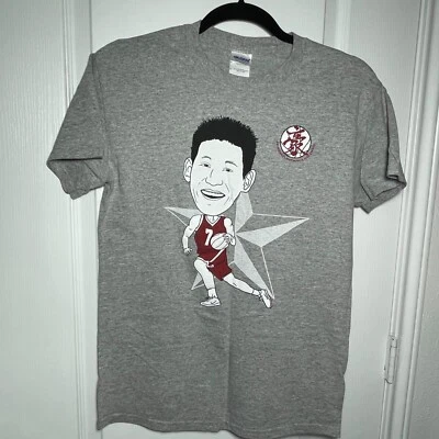 Gildan NBA Houston Rockets YOUTH Crew Neck T-shirt Jeremy Lin Big Head Small - Image 1 of 4