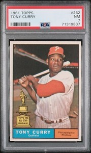 1961 Topps #262 Tony Curry PSA 7
