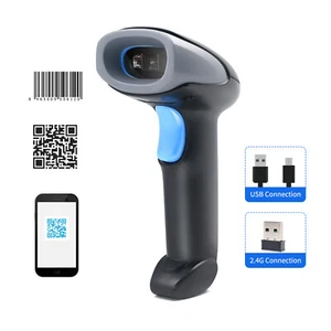 Handheld-Barcodescanner 1D / 2D / QR-Codescanner 2.4G Drahtloser und B5C1 - Bild 1 von 11