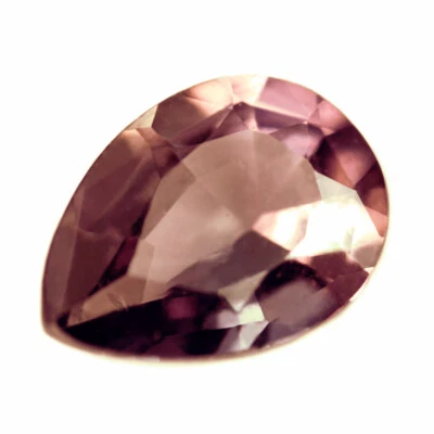 Certified Natural Unheated Brownish Peach Sapphire 0.74ct VVS Clarity Pear 7x5mm - Image 1 of 2