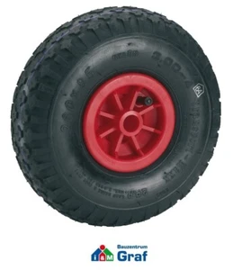 Rueda neumática Dörner + Helmer con llanta de plástico y perfil de bloque, 260x85 mm #83000269 - Imagen 1 de 1