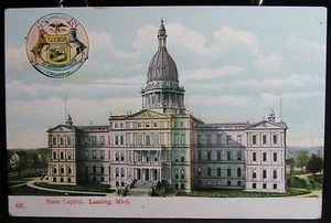 Lansing, Michigan - State Capitol - nicht verschickt - Bild 1 von 2