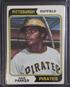 1974 Topps Dave Parker Rookie #252 baseball card Pittsburgh Pirates