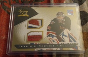 Henrik Lundqvist 2010/11 LUXURY Suites DUAL SUPER RARE #47 07/10