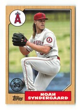 2022  Topps Noah Syndergaard  #87TB-26 1987 Baseball Series Two Angels