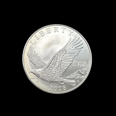2008 P American Bald Eagle Commemorative Silver Dollar Coin - Image 1 of 2