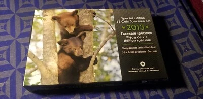 2013 Canada Specimen Set Having Rare Young Wildlife Black Bear $2 Coin. - Image 1 of 4