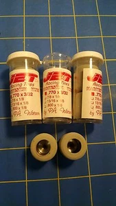 Jet J5 3 Pares .770 Alto Eje 3/32 Gris Buje Grande Color Goma de Mid America - Imagen 1 de 3
