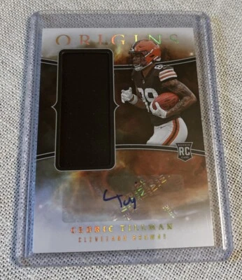 2023 Origins Cedric Tillman RC Jersey Jumbo Auto RJJA-CTI - Image 1 of 2