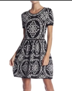 ROMEO + JULIET Couture Intarsia IKAT Knit Sweater Medium MSRP: $175.00 - Picture 1 of 10