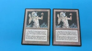 2x LIVING ARMOR THE DARK ARTIFACT MAGIC THE GATHERING MTG 1 NM / 1 LP - Picture 1 of 2