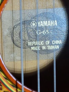 Vintage Yamaha Acoustic Guitar 80s Sound Is Good For Its Age , Model G-65 - Picture 1 of 10