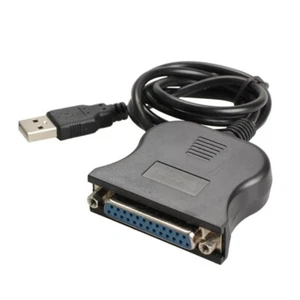 USB DB25 25Pin Male to Female Printer Parallel Port IEEE 1284 LPT Adapter - Picture 1 of 9