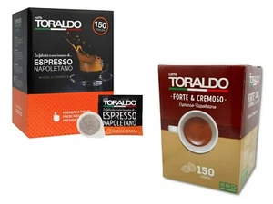 300 CIALDE filtro carta ese 44 mm Caffè Toraldo- 150 FORTE & CREMOSO 150 CREMOSA - Imagen 1 de 5
