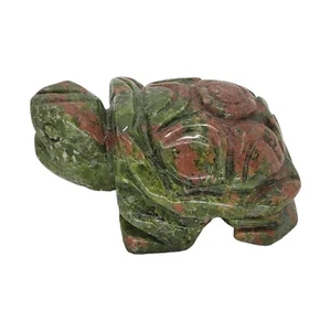 Unakite, tortuga, 2", talla, espécimen, exhibición, #R-2931 - Imagen 1 de 12