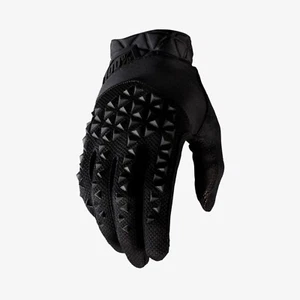 100% Black Geomatic Gloves for MTB Offroad & Bicycle On-Road Riding - Picture 1 of 3