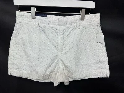 Pantalones Cortos Gap City 3" NUEVO Blanco Crujiente Ojales con Bolsillos 100% Algodón NUEVO 0-2 Foto 1 de 4